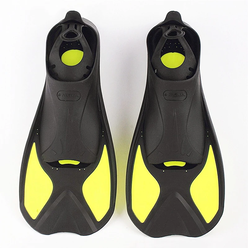 

Flippers Fins Short Floating Training Swimming Adults Kids Travel Fins for Diving Swimming Snorkeling Watersports