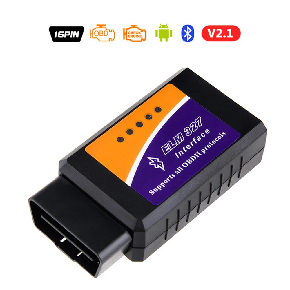 ELM327 Bluetooth USB V1.5 V2.1 OBD2 OBD 2 автомобиля диагностические инструменты сканер CH340+ 25K80 чип HS CAN/MS для Ford для сканирования