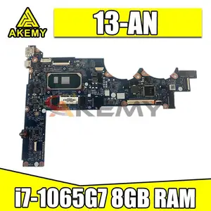 dag7dcmb8d0 g7d l68368 601 for hp pavilion 13 an laptop motherboard l68368 001 with i7 1065g7 cpu 8gb ram 100 tested ok free global shipping