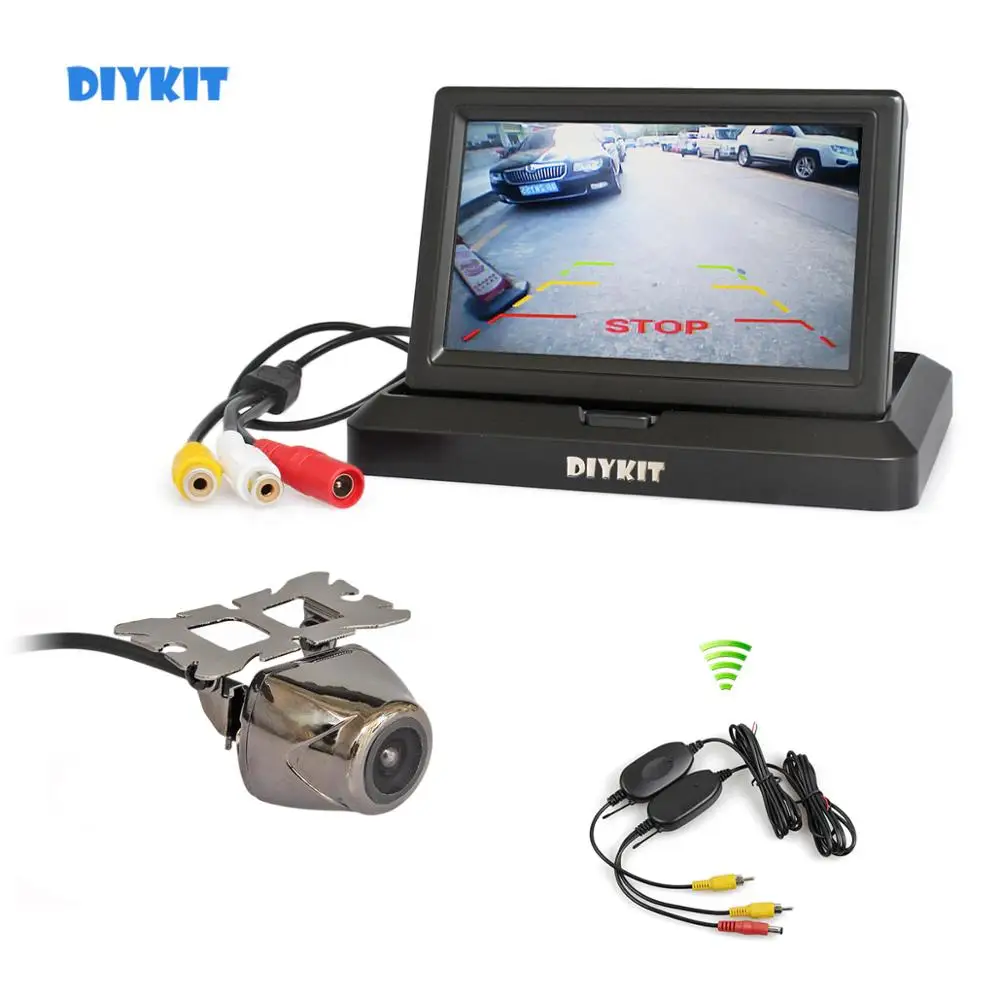 DIYKIT Беспроводная складная Автомобильная камера заднего вида 5 " монитор