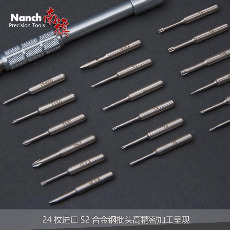 Nanch с южным флагом 24 одна Прецизионная отвертка набор S2 сталь Apple мобильный телефон ноутбук демонтаж инструменты