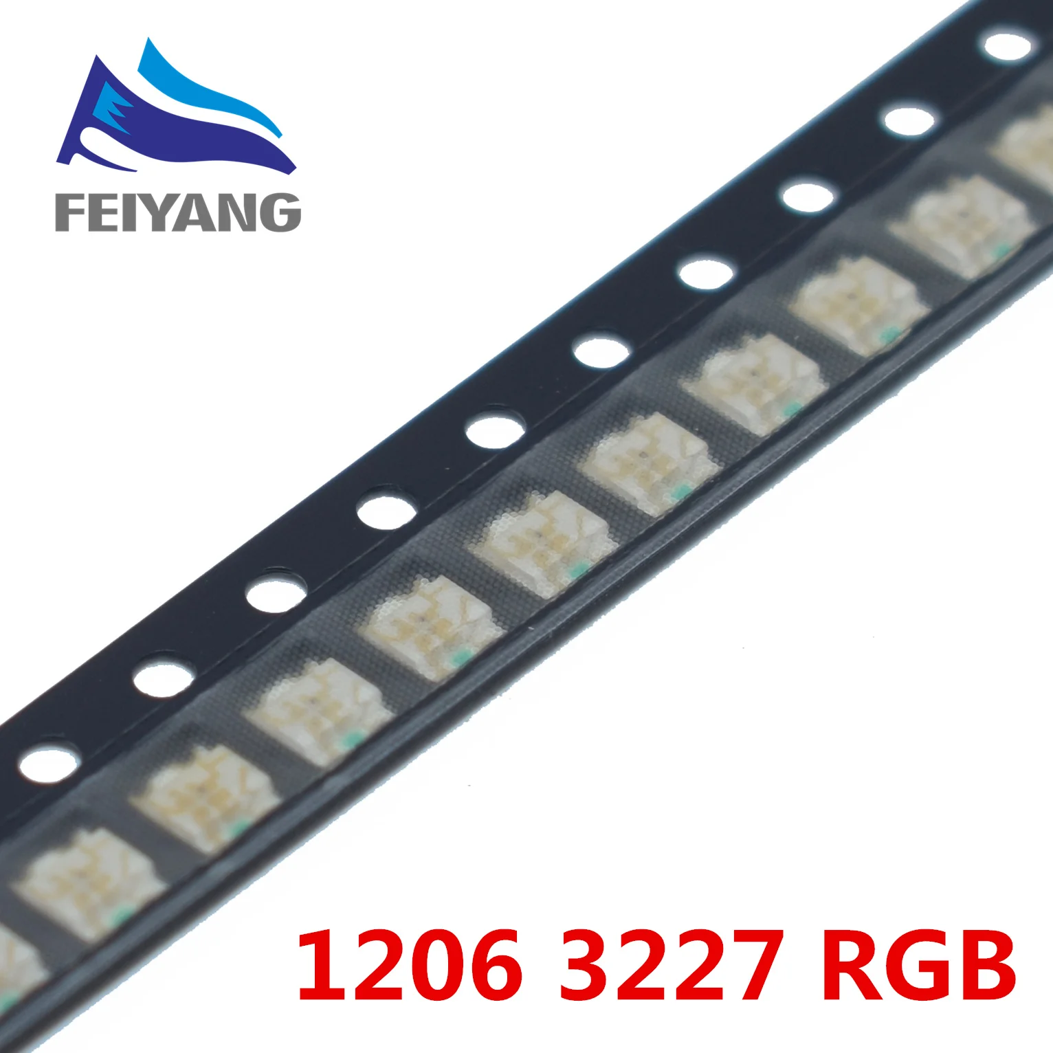 100 шт. 1206 (3227) Общий Анод RGB SMD СВЕТОДИОДНЫЙ шарик триколор красного зеленого и