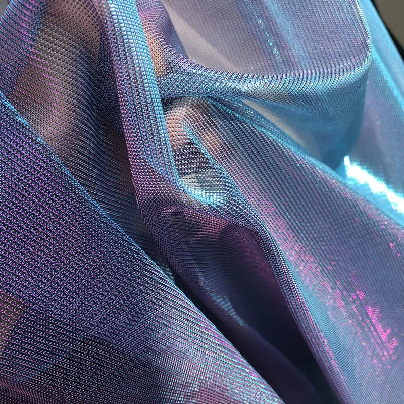 Ткань для фотосъемки с градиентным симфоническим градиентом лазерная синяя и