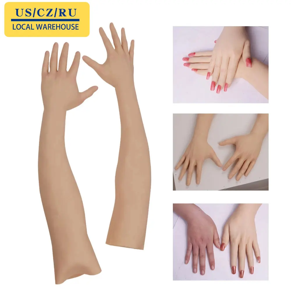 

Drag Queen Lifelike Realistic Soft Female Silicone Hand Glove for Crossdresser Transgender Shemale Silicone Female Gloves