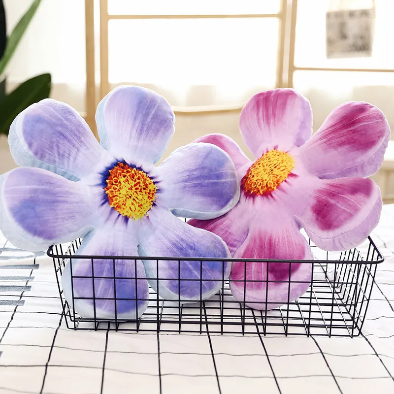 Simanfei подушка для сиденья Круглый лепесток пола футон спинка дивана украшение