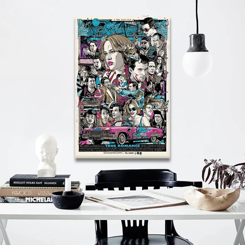 

True Romance Classic Movie Vintage Film Oil Painting Art Poster Print Canvas Home Decor Picture Wall Print