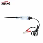 Тестер цепи напряжения автомобиля, грузовика, 6 в, 12 В, 24 В постоянного тока, автомобильный тестер, вольтметр, Длинный зонд, ручка светильник лампочка, инструменты для обслуживания автомобиля