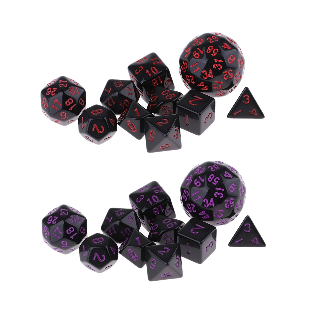 20 шт. акриловые многогранные кости аксессуары для настольной игры D &amp TRPG MTG |