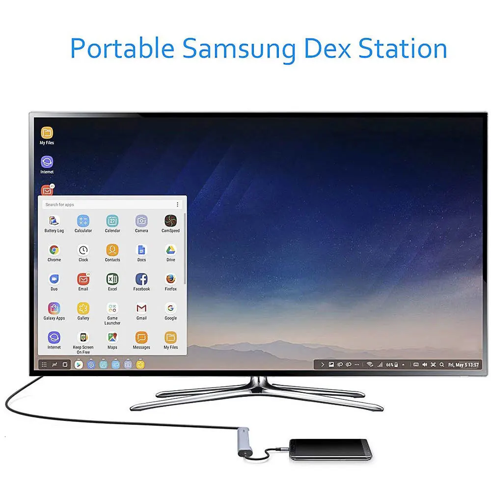 Dex станция для samsung Galaxy Note 8 S9+ S8+ концентратор USB Type C с HDMI 4K USB 2,0 3,0 Порт Thunderbolt 3 адаптер для MacBook Pro