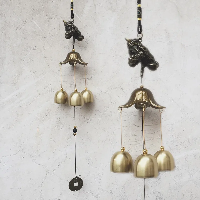 1 шт. античный ветряной колокольчик медный Двор садовый уличный Декор для