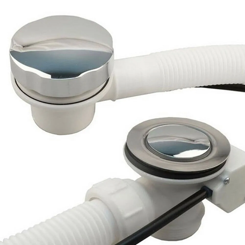 Скрытая переливная пробка для ванны выдвижная пластиковая труба и хромированная