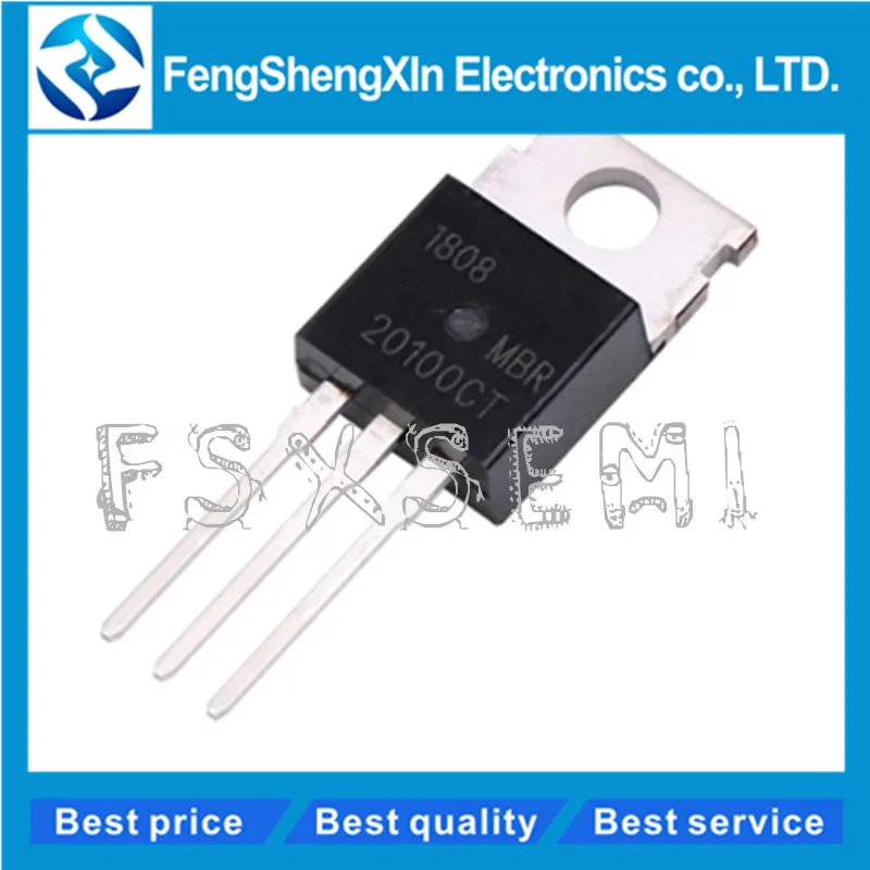 

10pcs/lot MBR20100CT B20100G MBR20100CTG 20100CT Power Rectifiers TO-220