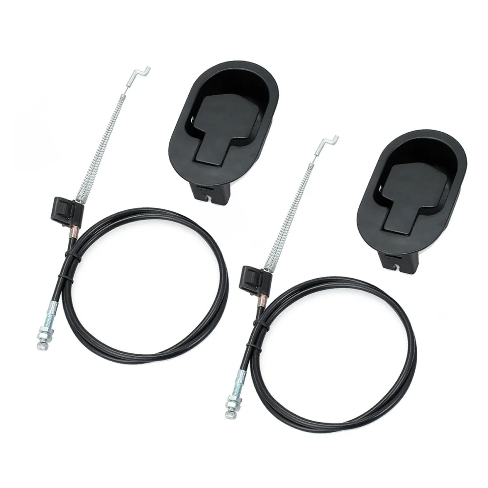 

2pcs Universal Aluminum Metal Recliner Handle Chair Release Lever Replacement Metal Handle with Spring and Cable for Sofa