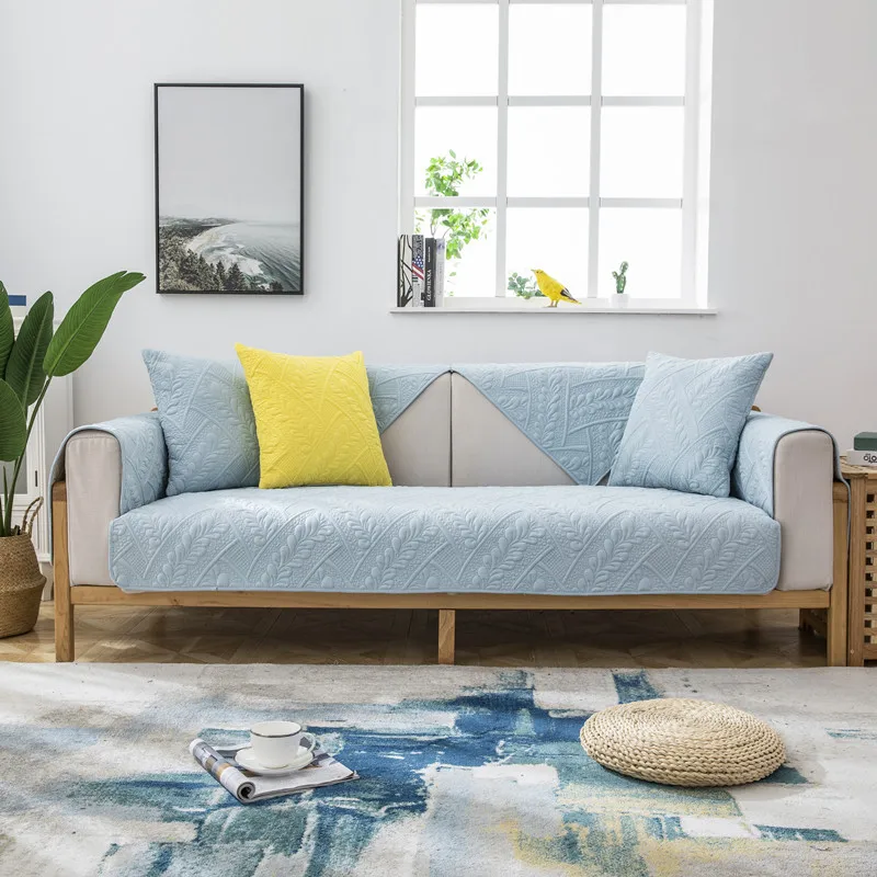 

Living Room Sofa Cover Jacquard Couch Cover Nordic Sofa Cushion Four Seasons Sofa Towel L-shaped Sofa Protective Case