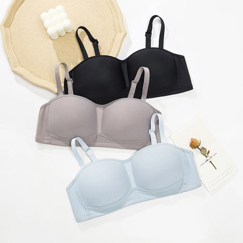 

Бюстгальтер пуш-ап женский Однотонный Регулируемый, удобное дышащее нижнее белье, цельный Бралетт с чашкой