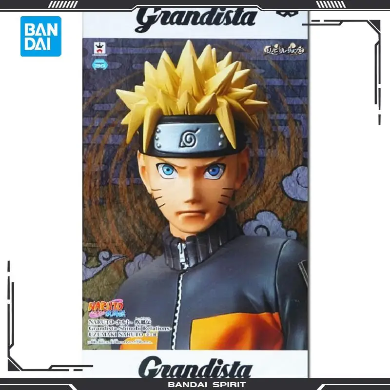 

27cm Original Bandai Naruto Uzumaki Naruto Anime Figure PVC toys Decoration Collection figure for friends gifts Model Dolls