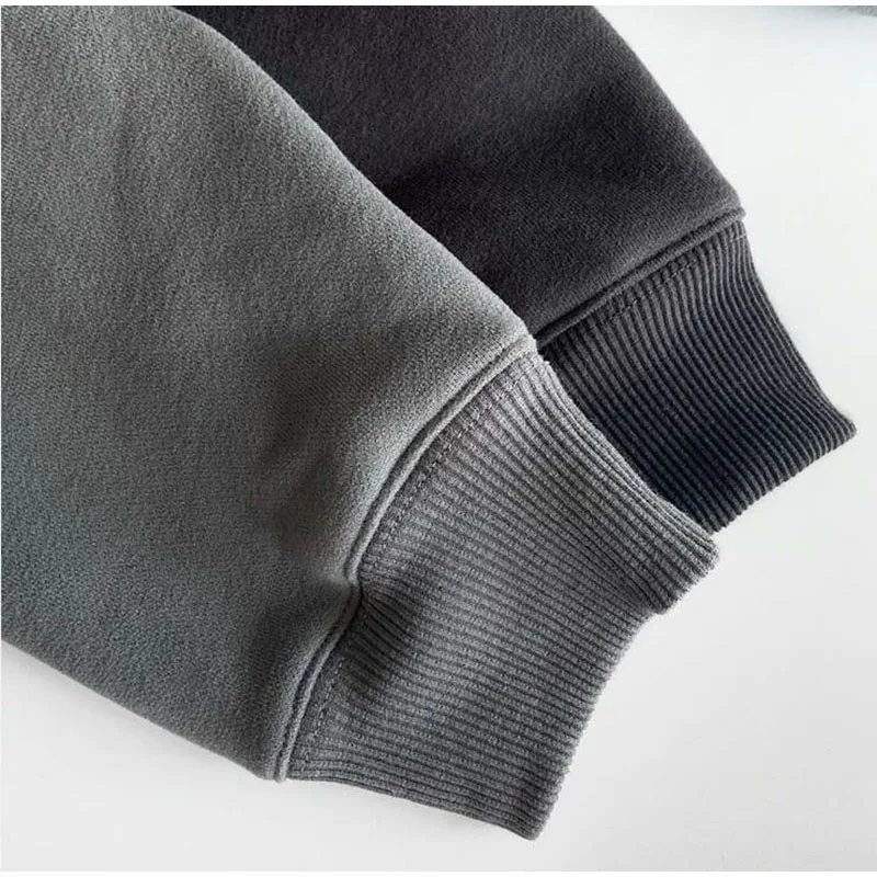 

Loose Best Casual Quality Solid Color Kanye West Season 6 Zip Hoodie Men Women 1:1 Autumn Winter Gray Sweatshirts Inside Tags