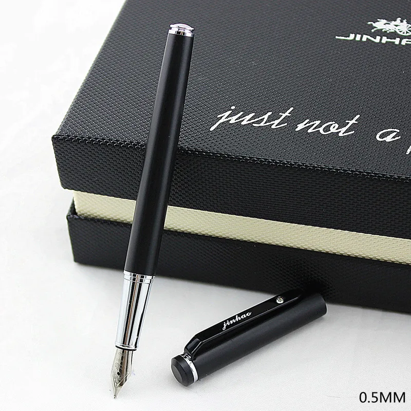 JINHAO 101 Алмазная Студенческая модная перьевая ручка со средним и тонким