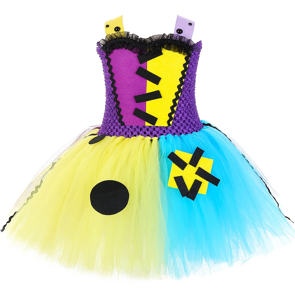 Children Ragdoll Tutu Dress Nightmare Christmas Sally Halloween Costume for Kids Clothes Girls Carnival Birthday Party Dresses | Детская