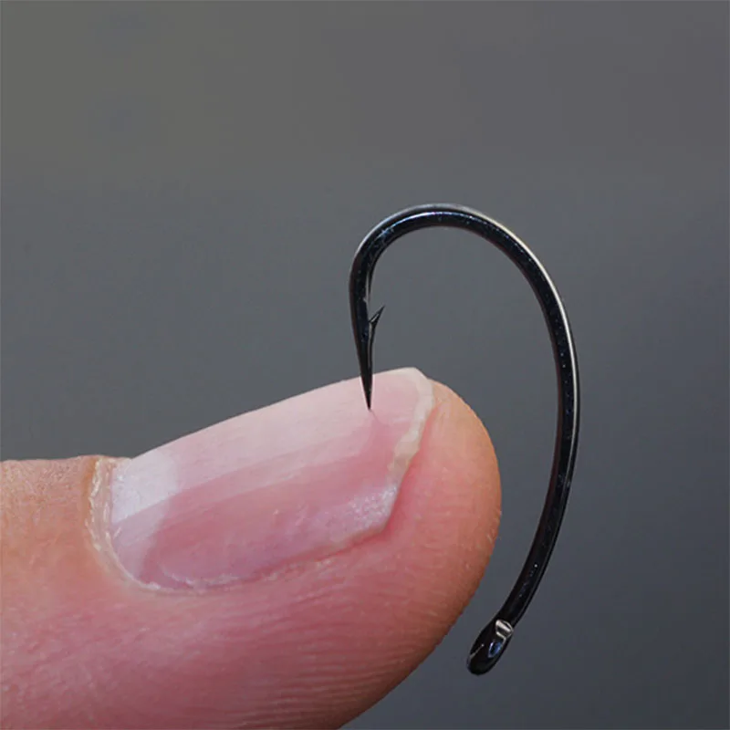 

25Pcs/Bag Carp Fishing Hook High Carbon Steel Fishhooks Matt Black Barbed Sharp Carp Hooks