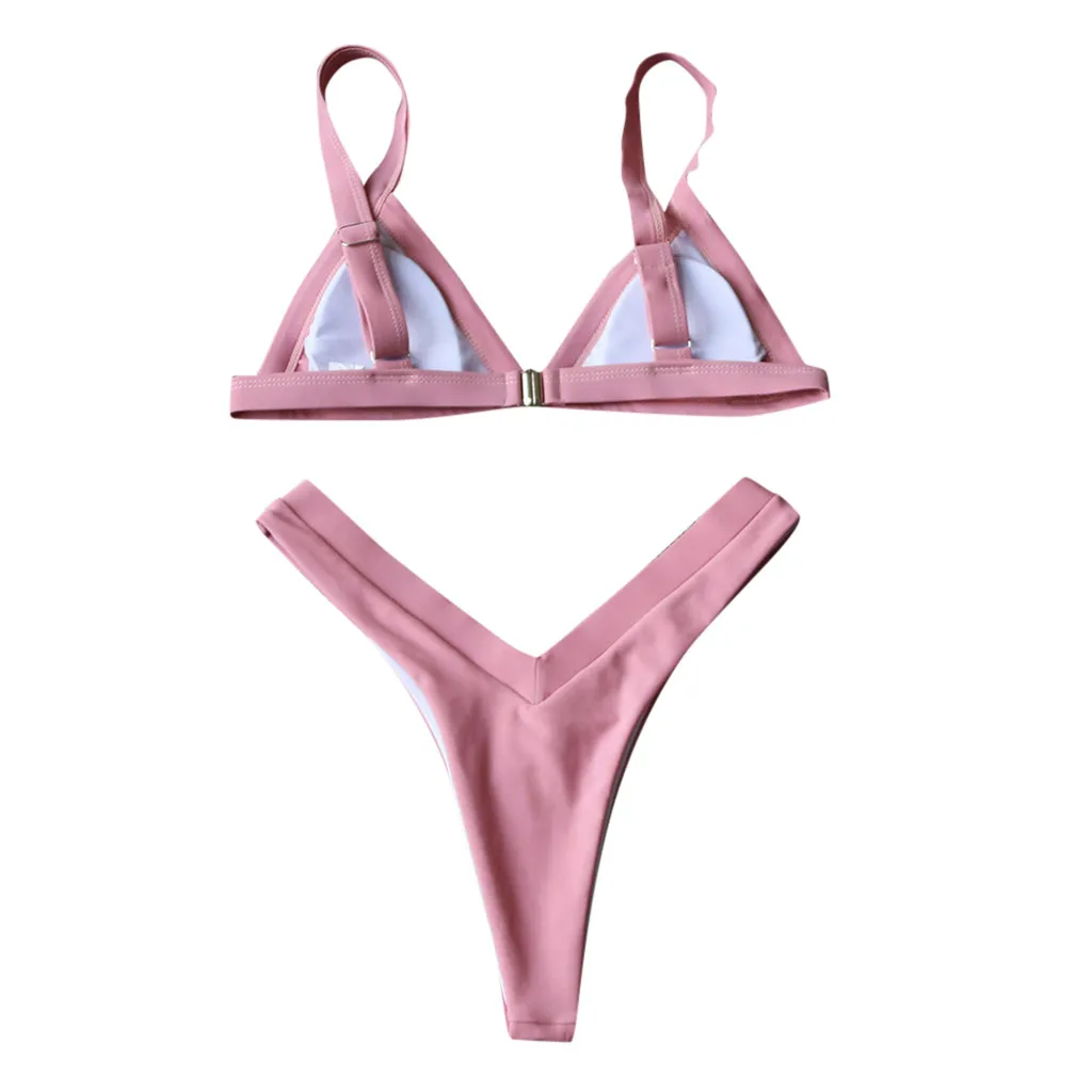 

Women Bandeau Bandage Bikini Set Push-Up Brazilian Swimwear Beachwear Swimsuit for Girls Outfits Summer Beachwear Bathing Suit