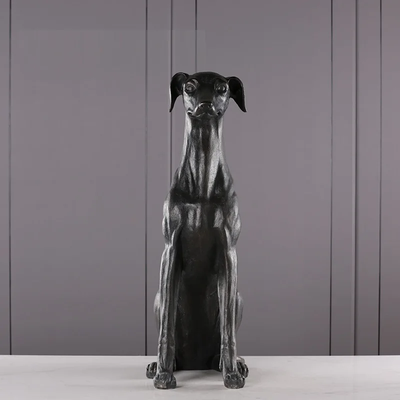 74 см Фигурки GREADOG GREYHOUND статуя собаки абстрактное животное ремесла из смолы
