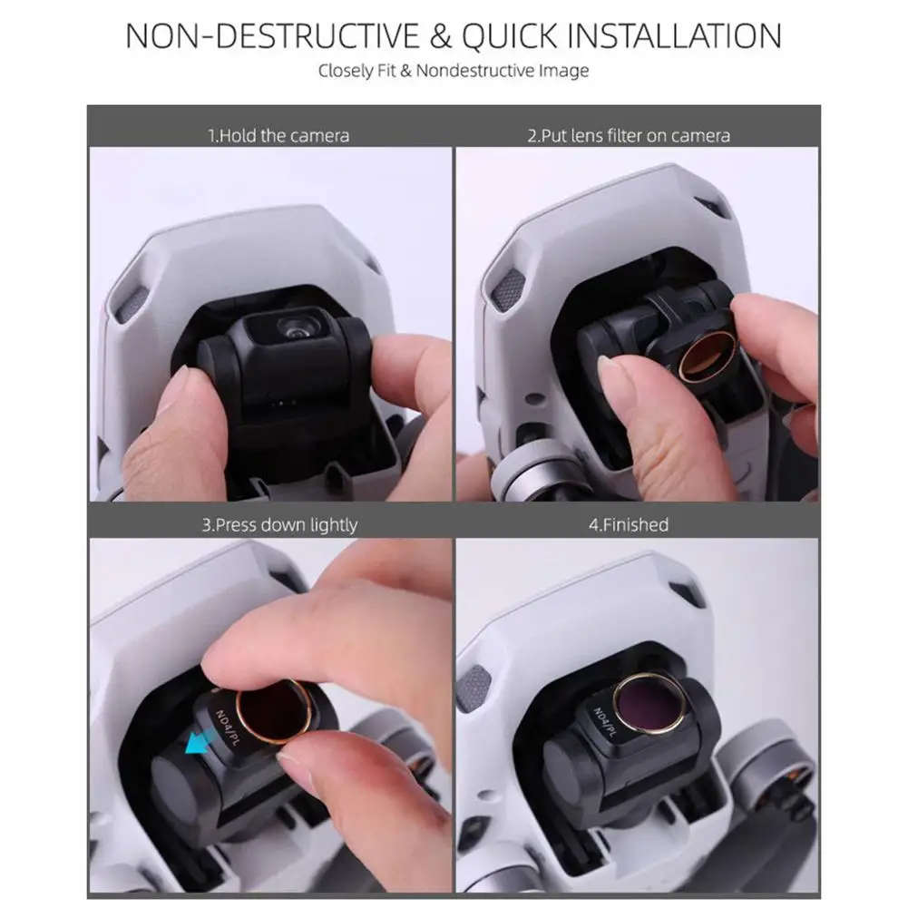 

Drone Camera Lens Filter Set MCUV CPL ND4 ND8 ND16 ND32 Filter Accessory For DJI Mavic Mini Preferred Optical Glass Materials