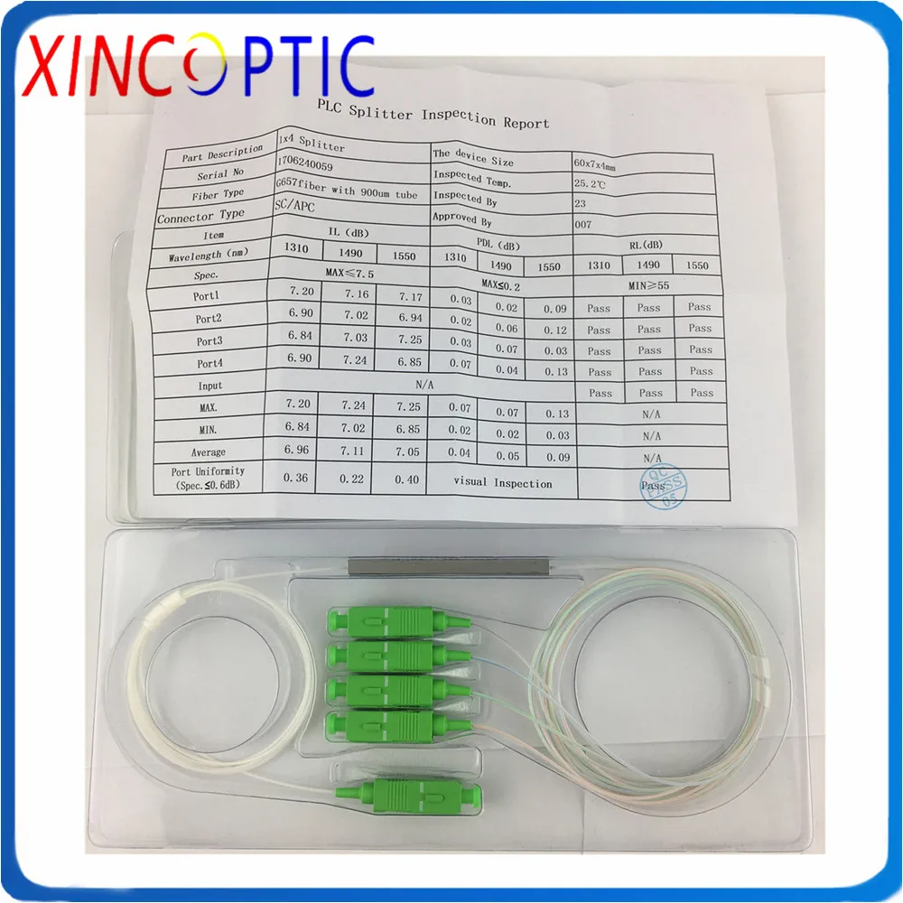 PLC ОПТИЧЕСКИЙ СПЛИТТЕР SC APC 1X8 FTTH волоконно-оптический разветвитель оптический FBT