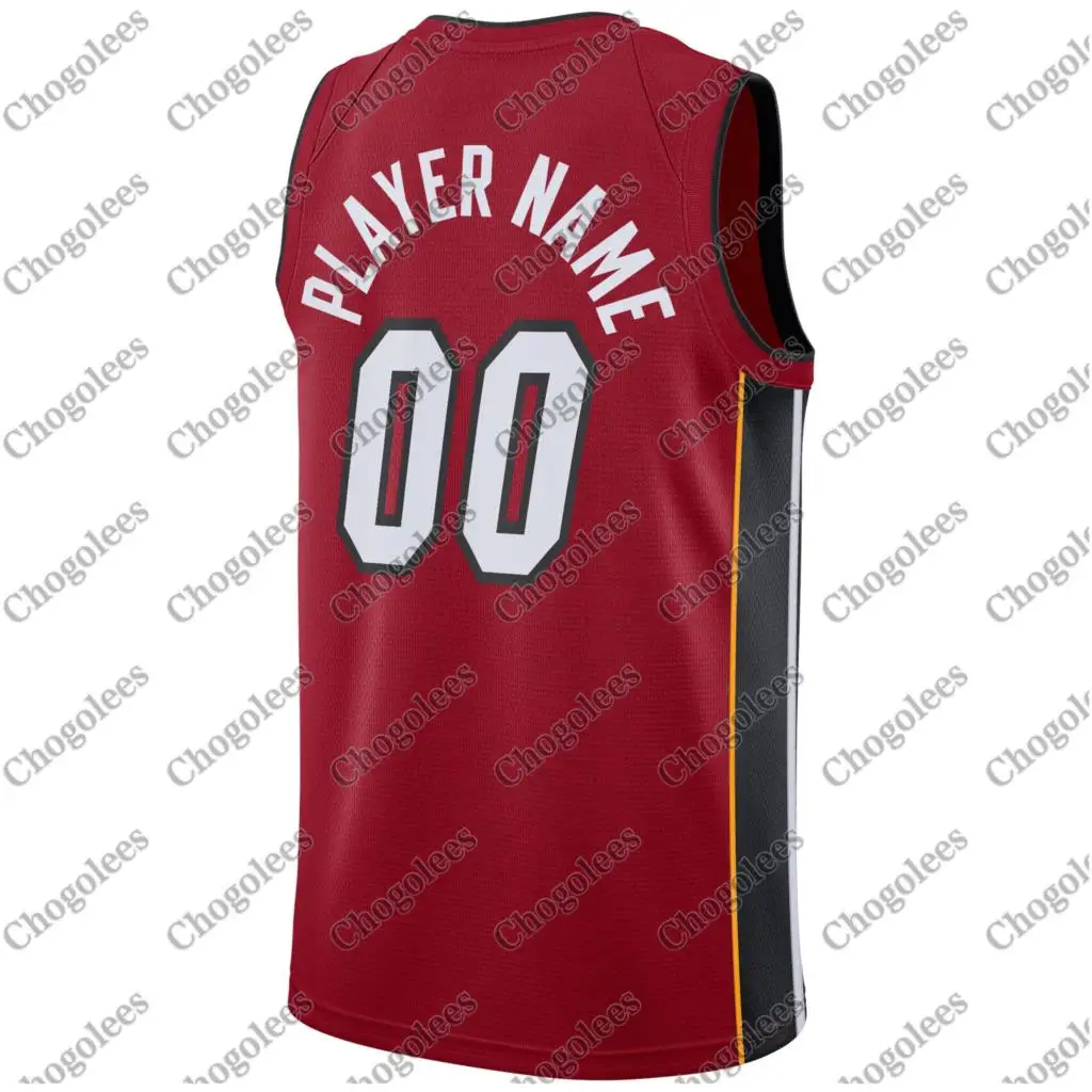 

Men Basketball Jersey Miami Swingman Custom Jersey Statement Edition Red