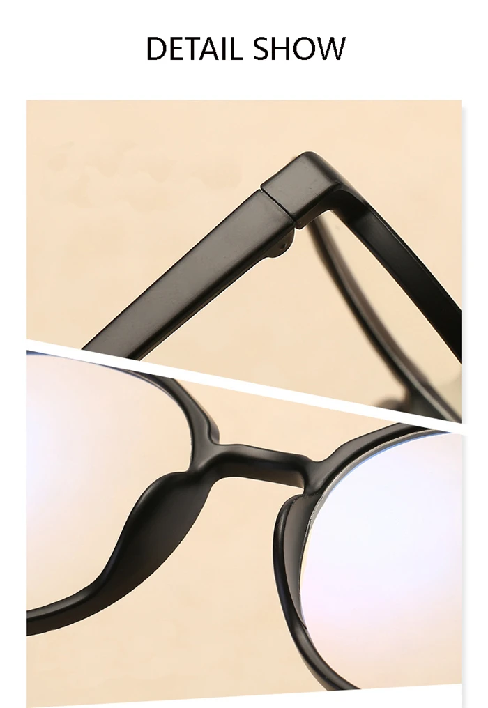 Retro Round Optics Eyeglasses Women Men Fashion Clear Mirror Myopia Lens Nearsighted Glasses 0-0.5-1.0-1.5 To-6.0