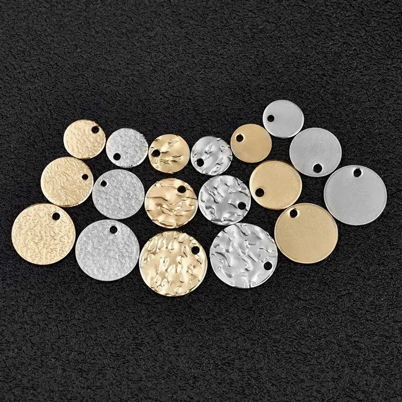20pcs/Lot Stainless Steel Pendants Embossing Charm DIY Earrings Bracelet For Jewelry Making Accessories Love Oval Drop Shape