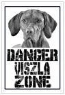 Винтажная табличка с изображением зоны опасности Viszla, металлический жестяной знак 8x12 дюймов, Ретро Декор для стен дома, кухни, улицы, сада