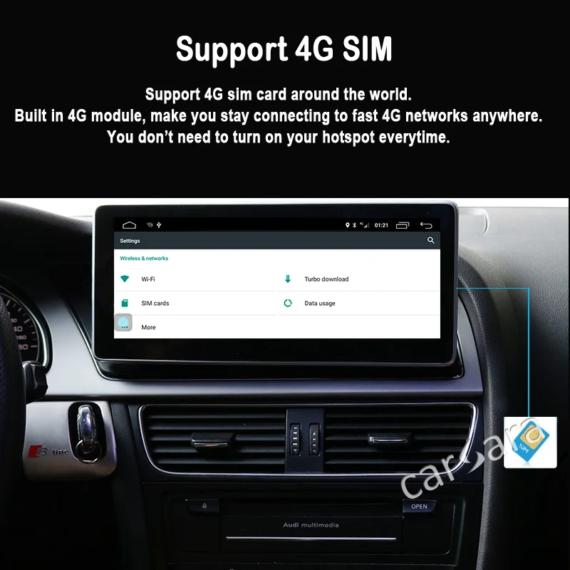 10 25 Au di Smart Cockpit Android экран для Q5 RS5 8K 8T 8R сенсорный дисплей центральный звук