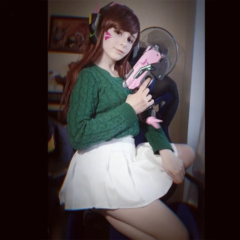 Аксессуары для косплея 3 вида стилей Dva водостойкая тату наклейка милое лицо с