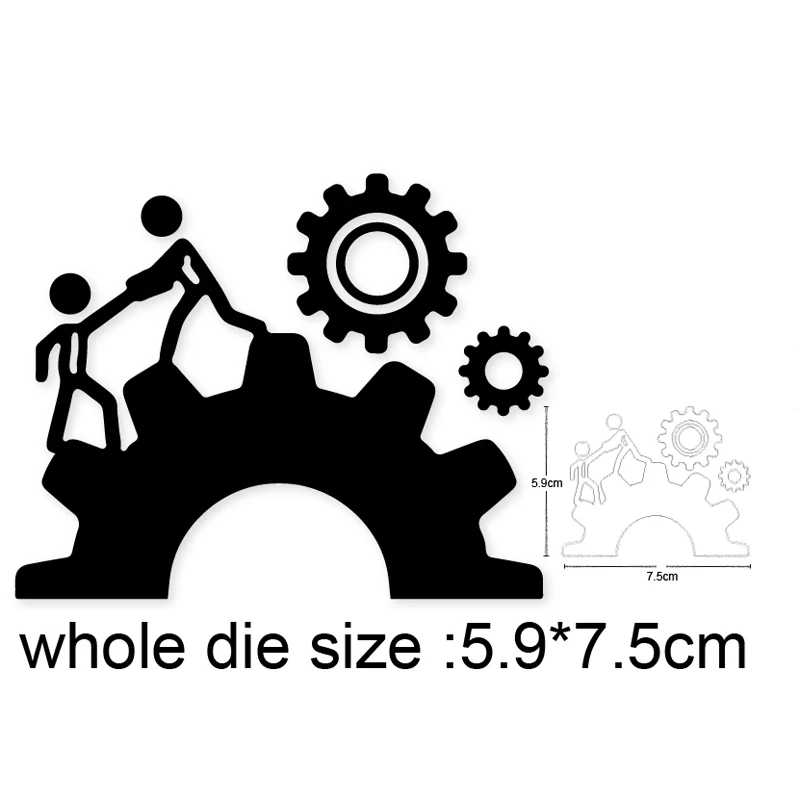 

2020 new Craft dies Children Doll Gear Metal Cutting Dies Stencils for DIY Scrapbooking dies Embossing Album Paper Cards Making