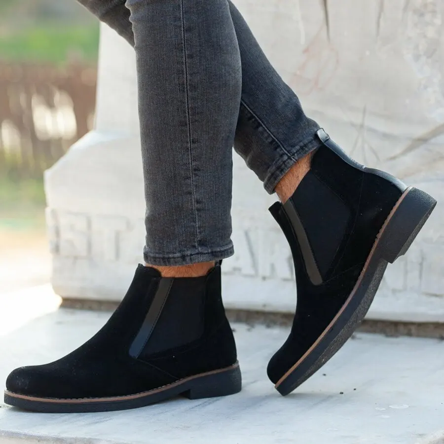 

Men Boots Daxtors D0704 Daly Cold Proof Men'S Boot Black-Suede