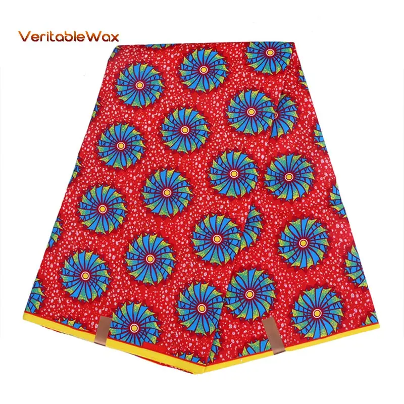 

Wholesale 2022 Ankara Polyester Wax Prints Fabric New Veritablewax High Quality 6 Yards African Fabric For Party Dress FP6009