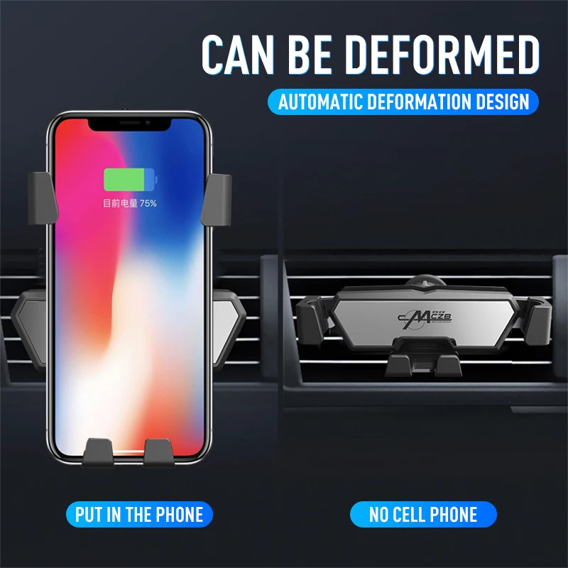 

Регулируемый держатель для телефона с вентиляционным отверстием на 360 °, держатель для GPS-навигации для IPhone и 4-6,5 Дюймов