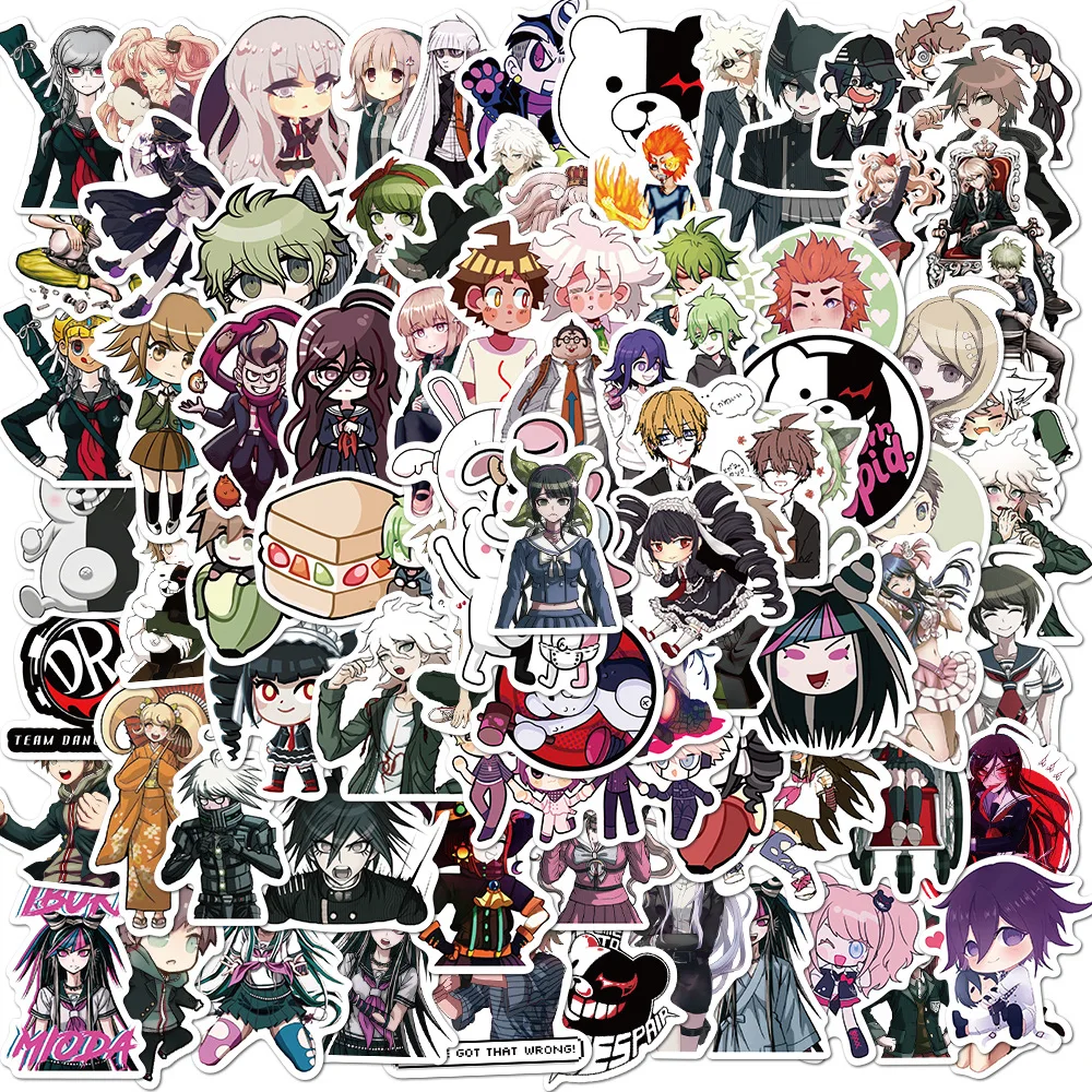 100 шт. новые виниловые наклейки Danganronpa s для рукоделия Канцтовары скрапбукинга