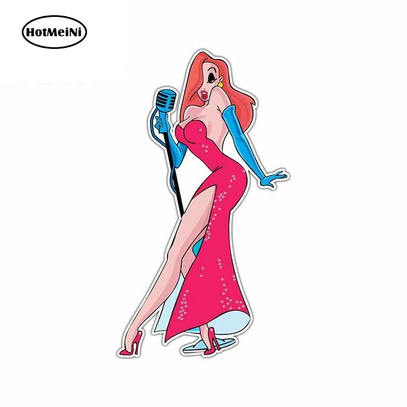 Автомобильные забавные наклейки HotMeiNi 13 см x 7 2 в чехол Джессика кролик графика RV VAN