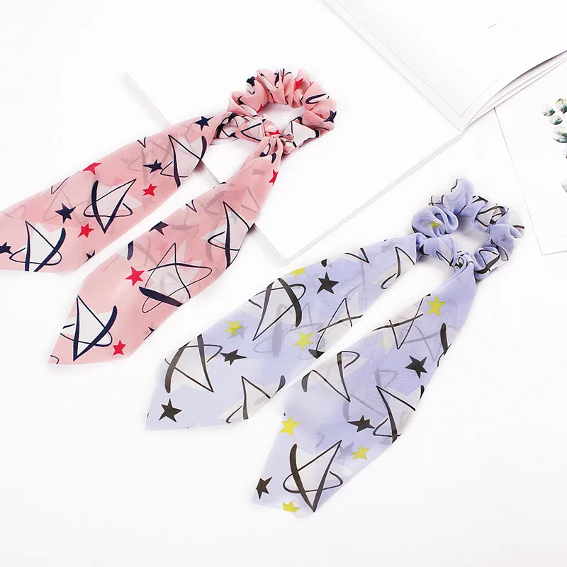 Новинка 2021 богемные Цветочные резинки для волос леопардовая лента держатель