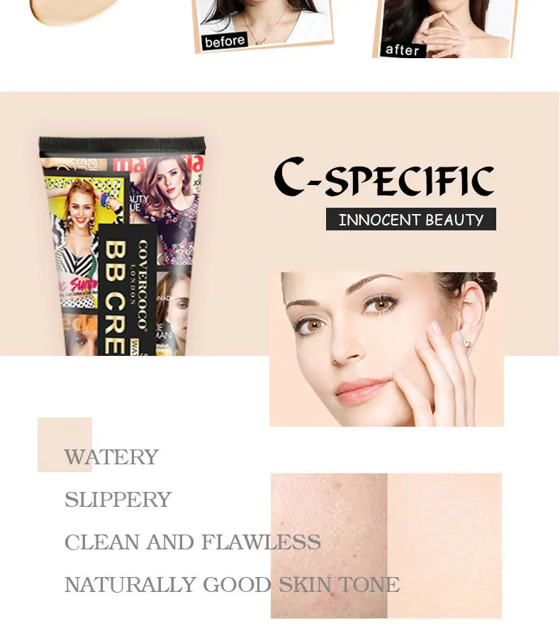 УВЛАЖНЯЮЩАЯ основа под макияж Covercoco с воздушной подушкой воздухопроницаемая