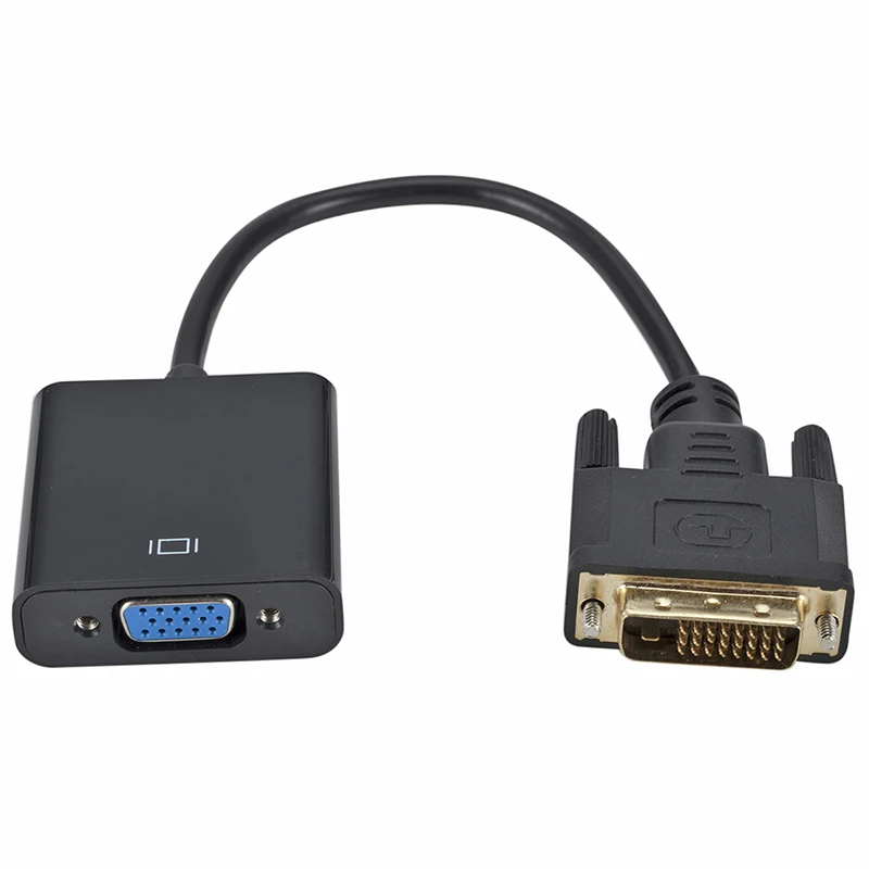 Переходник DVI (штекер) на VGA (гнездо) адаптер 24 + 1 25 Pin DVI-D Кабель-адаптер для