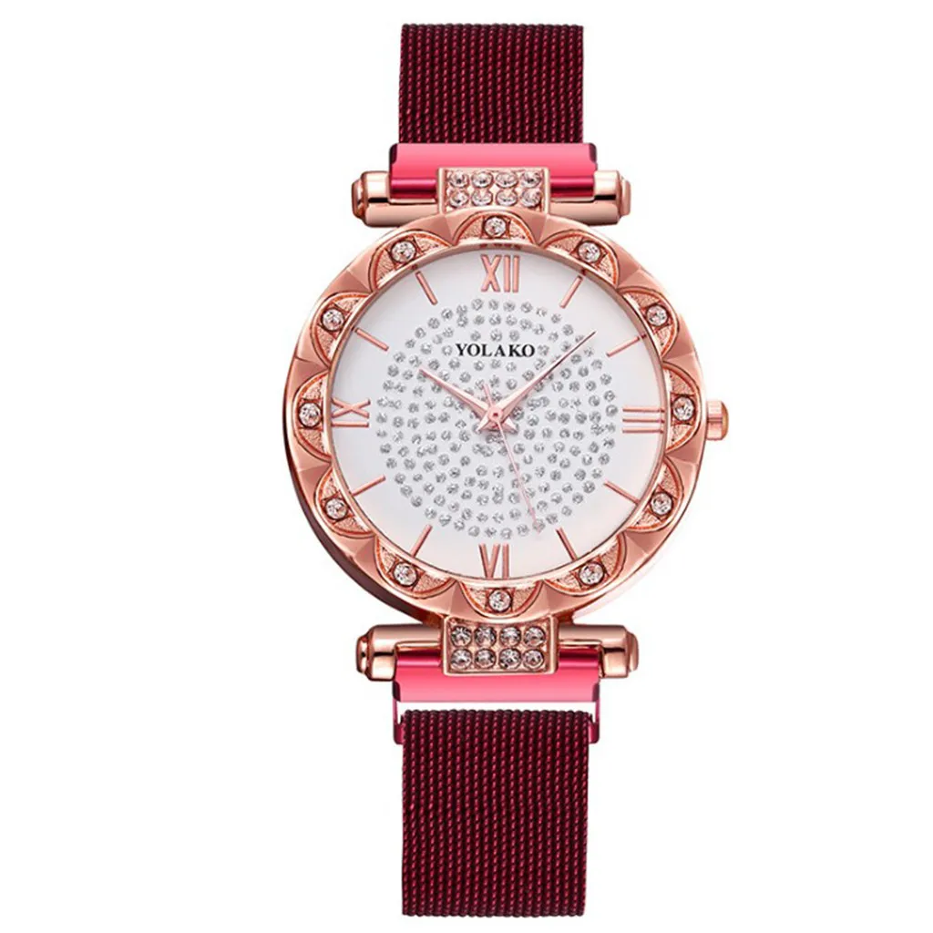 

Luxury Brand womans watch ladies Diamond-Studded Star High-Grade Magnet Stone Quartz watches women clock 2020 montres femmes 03*