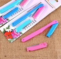 3 colors eyebrow trimmer shaper face hair remover shaver make up eyebrow knife for eyebrows cosmetics makeup tools tslm1