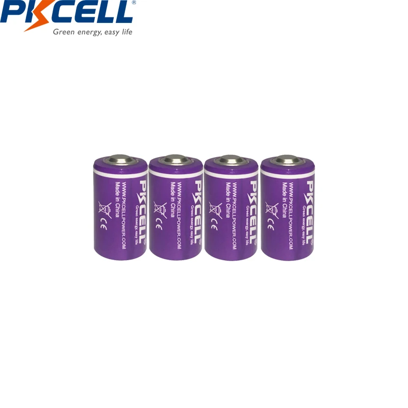 50 шт./лот PKCELL 14250 аккумулятор 1/2 AA 3 6 В литиевая батарея ER14250 1/2AA батареи емкостью 1200