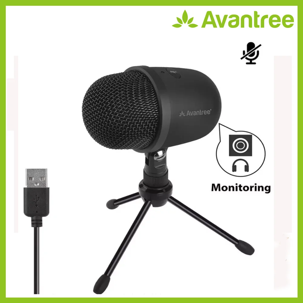 Avantree цифровой USB конденсаторный микрофон для настольного компьютера