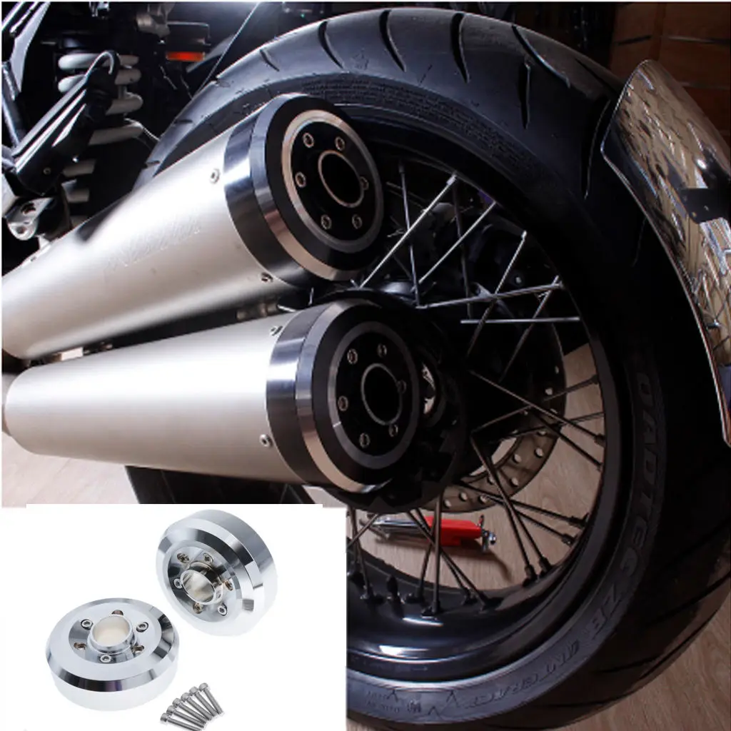 

Серебристая алюминиевая защитная накладка на глушитель для BMW R NINE T R9T