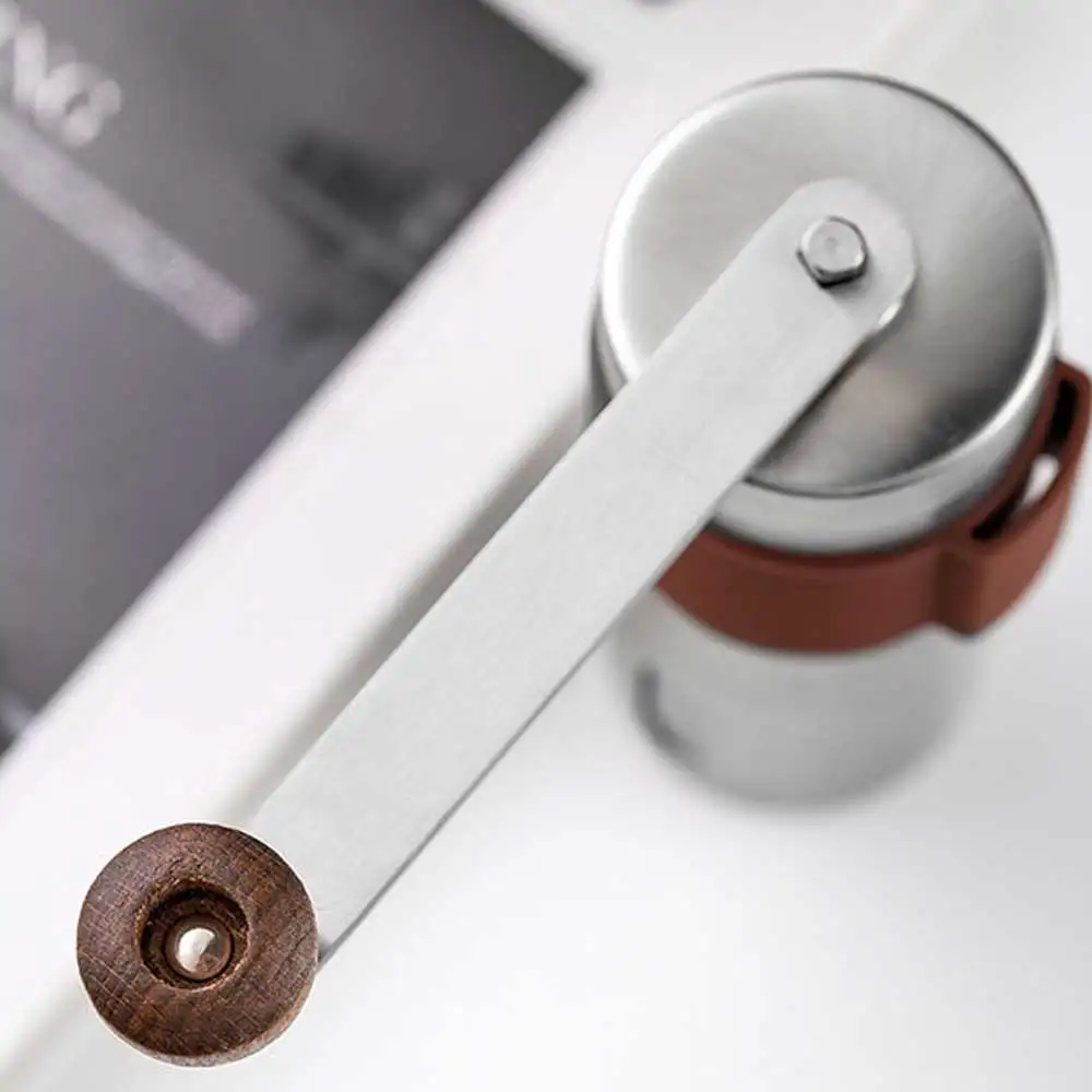 

Hand-Cranked Portable Coffee Machine Coffee Bean Grinder Stainless Steel Manual Coffee Grinding For Travel Camping