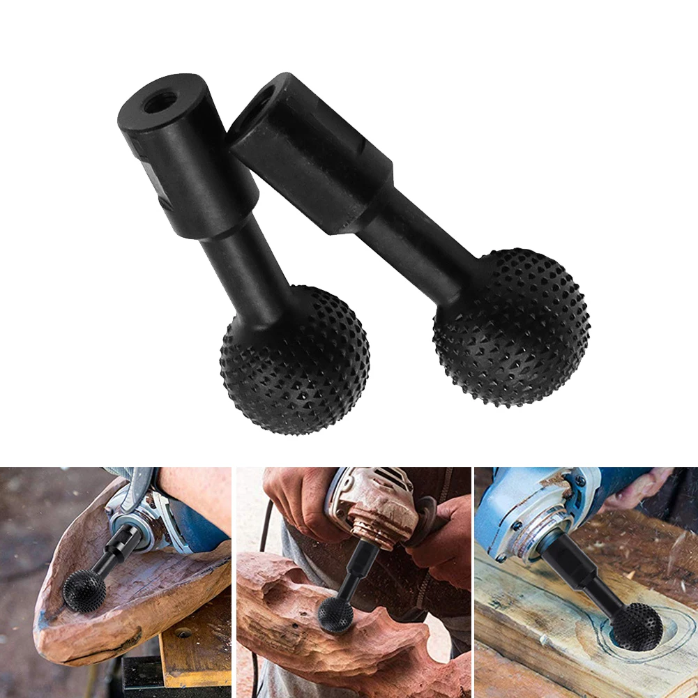 

Woodworking Sphere Rotary Burr 1/4 inch Shank Carbide File Tungsten Steel Wood Carving Grinding Head Milling Cutter 3cm Head